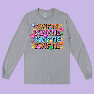 Swiftie Swiftie Valentines Long Sleeve Tee Designed By Cowhidedigitalart