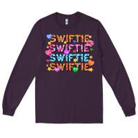Plum Swiftie Swiftie Valentines Long Sleeve Tee - CowhideDigitalArt