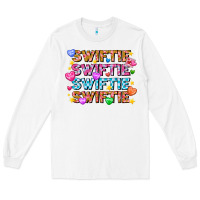 White Swiftie Swiftie Valentines Long Sleeve Tee - CowhideDigitalArt