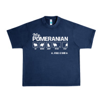 Dog Pomeranian Cute Dog Puppy Pet Black Paw Urban Heavy Tee | Teevron