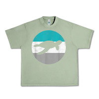 Oil Green sea turtle retro gift for men or boys t shirt Urban Heavy Tee - linhVisuals