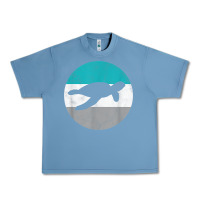 Pebble Blue sea turtle retro gift for men or boys t shirt Urban Heavy Tee - linhVisuals