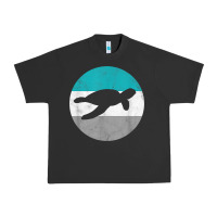 Pigment Black sea turtle retro gift for men or boys t shirt Urban Heavy Tee - linhVisuals