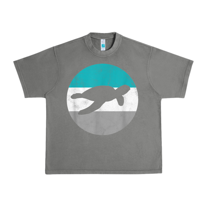 Sea Turtle Retro Gift For Men Or Boys T Shirt Urban Heavy Tee by linhVisuals | Teevron