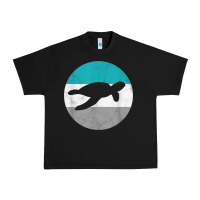 Black sea turtle retro gift for men or boys t shirt Urban Heavy Tee - linhVisuals