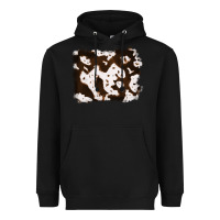 Black cowhide Heavyweight Hoodie - RanaPortraitStore