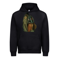 Black english pointer airforce Urban Hoodie - RanaPortraitStore