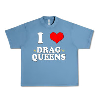 Pebble Blue i love drag queens  i heart drag queens t shirt Urban Heavy Tee - linhVisuals