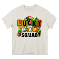 Cream lucky teacher squad St. Patricks Day Heavy Core Tee - FaDigitalArtStudio