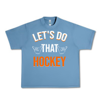 Pebble Blue Lets Do That Hockey Urban Heavy Tee - linhVisuals