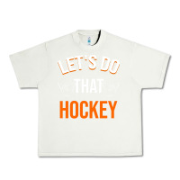 Pistachio Lets Do That Hockey Urban Heavy Tee - linhVisuals