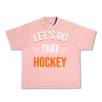 Salmon Lets Do That Hockey Urban Heavy Tee - linhVisuals