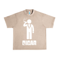 French Oak cigar smoker Urban Heavy Tee - linhVisuals