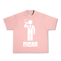 Salmon cigar smoker Urban Heavy Tee - linhVisuals