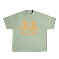 Oil Green twin tiger sak yant tattoo muay thai thailand martial art tank top Urban Heavy Tee - linhVisuals