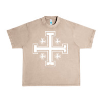 French Oak crusader cross of jerusalem knights templa Urban Heavy Tee - linhVisuals