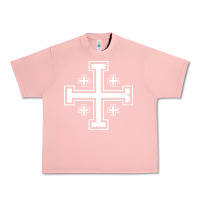 Salmon crusader cross of jerusalem knights templa Urban Heavy Tee - linhVisuals