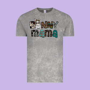 Bunny Mama Vintage Tee Designed By Cowhidedigitalart
