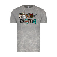 Cloud Rock Bunny mama Vintage Tee - CowhideDigitalArt