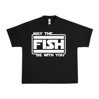 Black May The Fish Be With You Fishing3 Urban Heavy Tee - linhVisuals