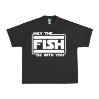 Pigment Black May The Fish Be With You Fishing3 Urban Heavy Tee - linhVisuals