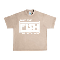 French Oak May The Fish Be With You Fishing3 Urban Heavy Tee - linhVisuals