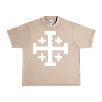 French Oak crusader cross of jerusalem Urban Heavy Tee - linhVisuals