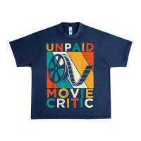Navy unpaid movie critic shirt film cinema motion picture fan t shirt Urban Heavy Tee - linhVisuals