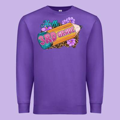 Hello 3rd Grade Premium Sweatshirt Designed By Ranaportraitstore