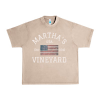 French Oak martha's vineyard massachusetts american flag usa vintage pullover hoo Urban Heavy Tee - linhVisuals