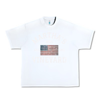 White martha's vineyard massachusetts american flag usa vintage pullover hoo Urban Heavy Tee - linhVisuals