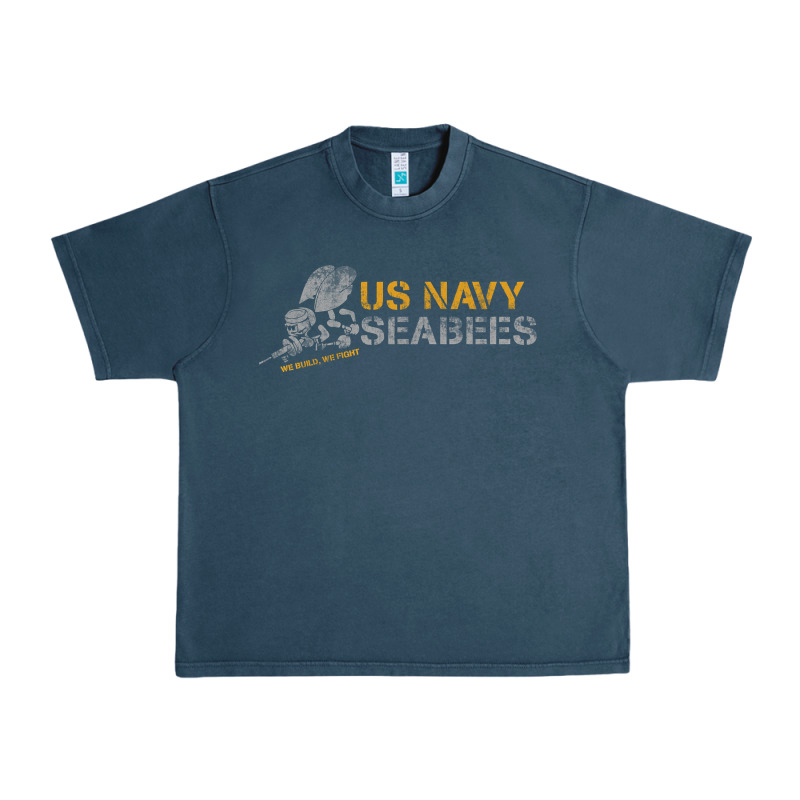 Us Navy Seabees We Build, We Fight Us Navy Sweatshirt Urban Heavy Tee by linhVisuals | Teevron