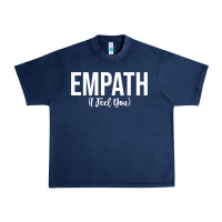 Navy empath i feel you gift for empathetic person empathy pullover hoodie Urban Heavy Tee - linhVisuals