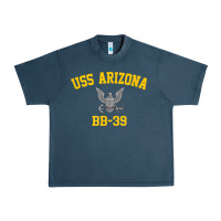 Midnight Navy uss arizona bb 39 battleship t shirt Urban Heavy Tee - linhVisuals