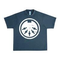 Midnight Navy distressed midi plug synthesizer Urban Heavy Tee - linhVisuals