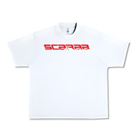 White SCARAB RACING BOATS Urban Heavy Tee - linhVisuals