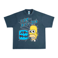 Midnight Navy Sparkle simpsons Urban Heavy Tee - linhVisuals
