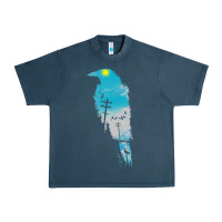 Midnight Navy raven t  shirt the raven t  shirt Urban Heavy Tee - linhVisuals
