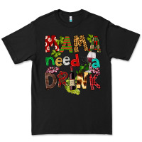 Black Mama Needs A Drink Premium Tee - FaDigitalArtStudio