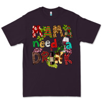 Plum Mama Needs A Drink Premium Tee - FaDigitalArtStudio