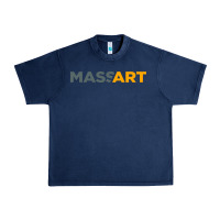 Navy Massachusetts College of Art and Design Urban Heavy Tee - linhVisuals