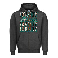 Charcoal Heather Howdy Cowhide Turquoise Zipper Hoodie - Jasminsmagicworld
