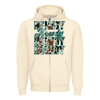 Sandshell Howdy Cowhide Turquoise Zipper Hoodie - Jasminsmagicworld