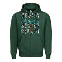 Sports Green Howdy Cowhide Turquoise Zipper Hoodie - Jasminsmagicworld