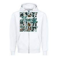 White Howdy Cowhide Turquoise Zipper Hoodie - Jasminsmagicworld