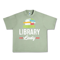 Oil Green womens funny library lady librarian library assistant t shirt Urban Heavy Tee - linhVisuals