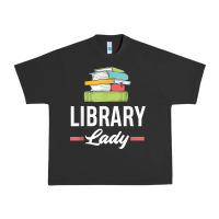 Pigment Black womens funny library lady librarian library assistant t shirt Urban Heavy Tee - linhVisuals
