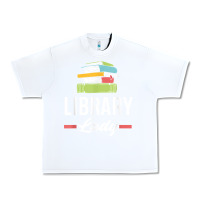 White womens funny library lady librarian library assistant t shirt Urban Heavy Tee - linhVisuals