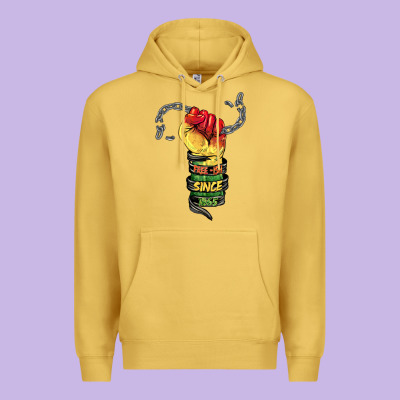 Free Ish Since 1865 Premium Hoodie Designed By Barkaloodesign