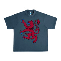 Midnight Navy lion rampant of scotland, royal banner, royal arms, scottish pride Urban Heavy Tee - linhVisuals